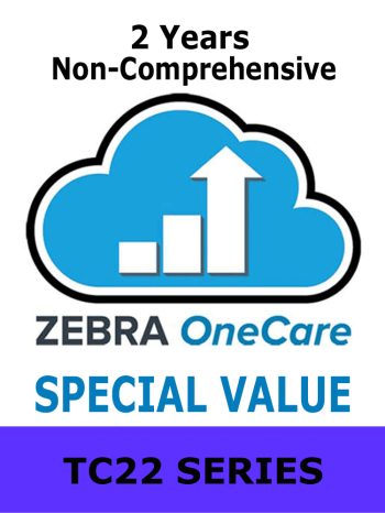 2 year Zebra OneCare Special Value warranty for TC22 - non-comprehensive (Z1AV-TC22XX-2000)